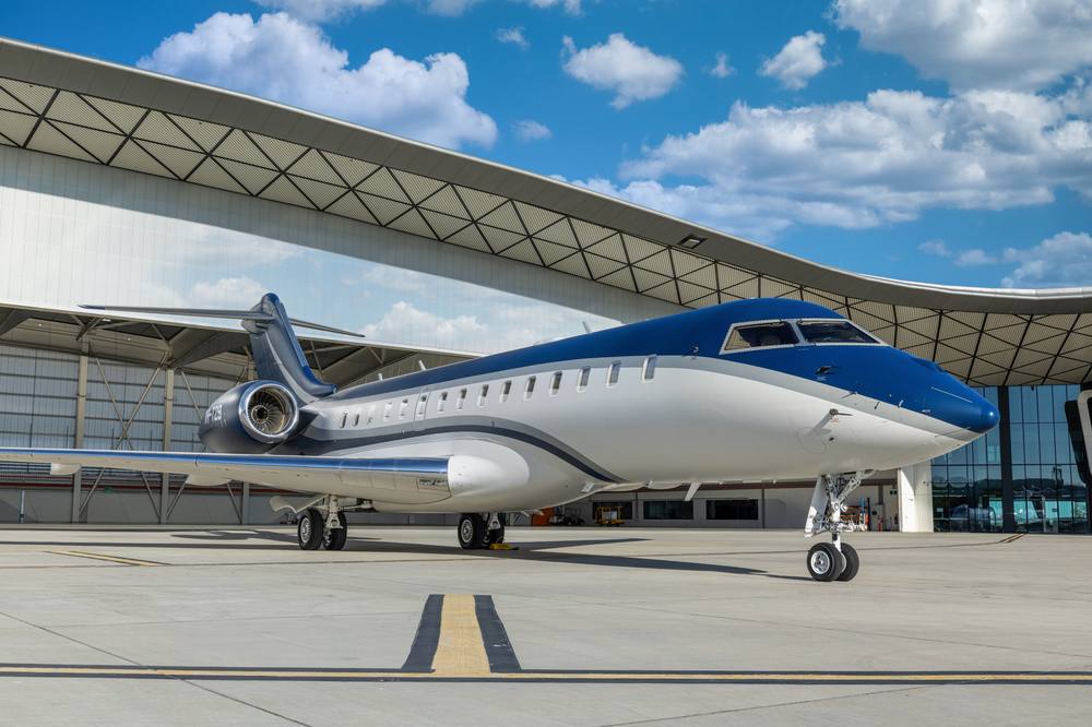 Sky Intelligence client aircraft on the tarmac